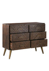 Fern Cottage Havana Six Drawer Chest, Brown