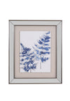 Fern Cottage Silver Foil Fern Leaf Framed Art, 49x59cm