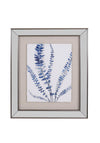 Fern Cottage Silver Foil Fern Leaf Framed Art, 49x59cm