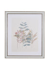 Fern Cottage Wild Flower with Gold Leaf Framed Art, 56x66cm