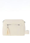 Zen Collection Pebbled Crossbody Bag, Beige
