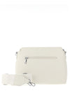 Zen Collection Pebbled Crossbody Bag, White