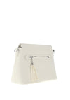 Zen Collection Pebbled Crossbody Bag, White