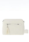 Zen Collection Pebbled Crossbody Bag, White