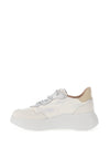 Wonders Berlin Leather Wedged Trainers, Off White