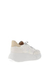 Wonders Berlin Leather Wedged Trainers, Off White