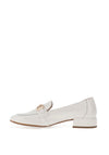 Wonders Oder Patent Leather Block Heel Loafers, White