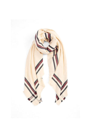 Tommy Hilfiger Check Print Scarf, Cream