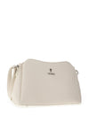 Zen Collection Faux Leather Small Satchel Bag, Cream