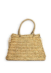 Zen Collection Pearl Tassel Woven Tote Bag, Blue
