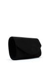 Zen Collection Faux Suede Envelope Clutch Bag, Black