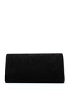 Zen Collection Faux Suede Envelope Clutch Bag, Black