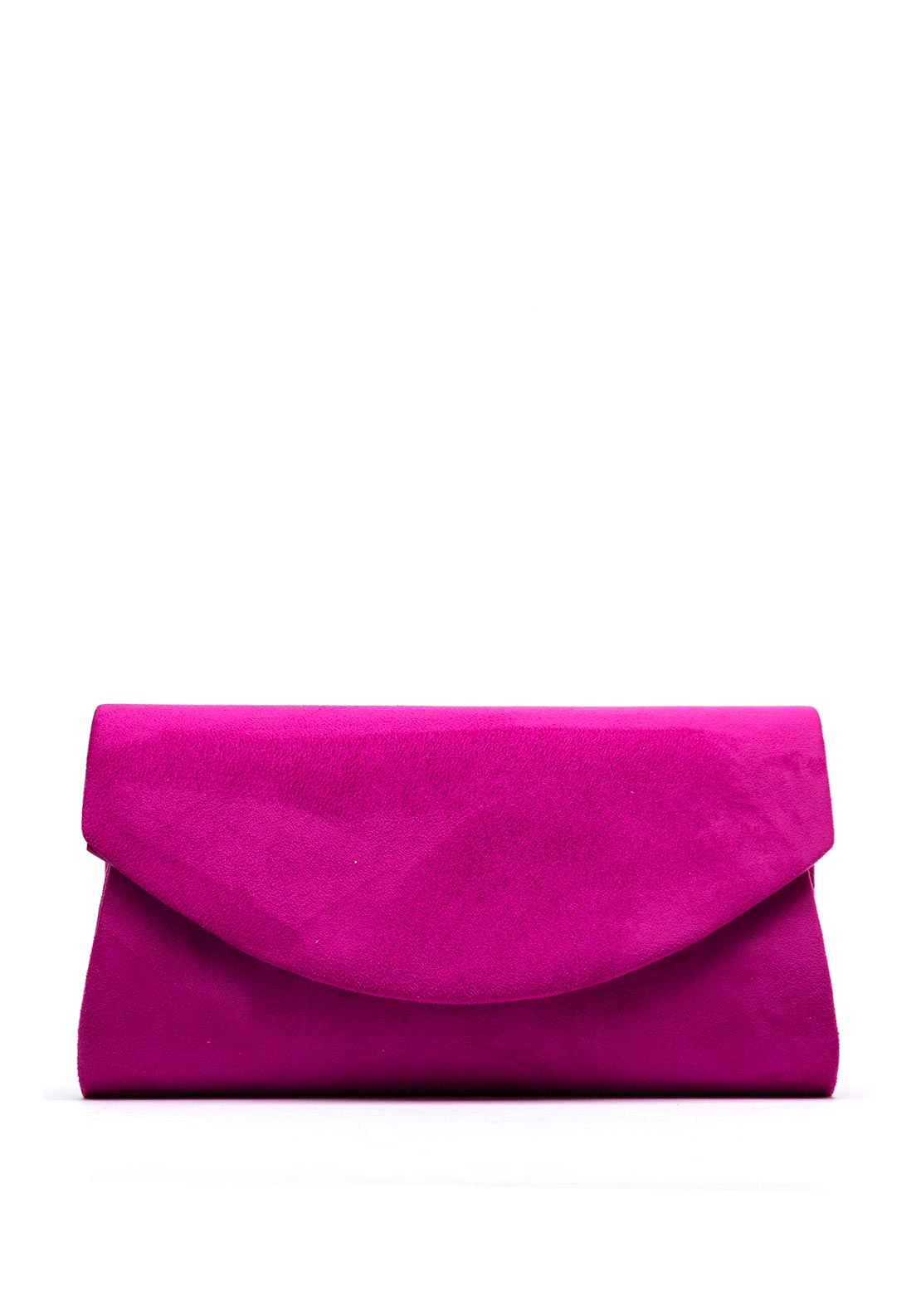 Zen Collection Faux Suede Envelope Clutch Bag, Purple