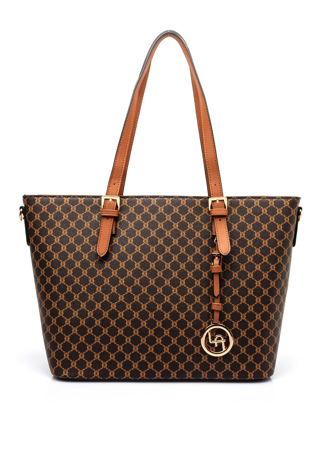 Zen Collection Honeycomb Large Tote Bag, Brown