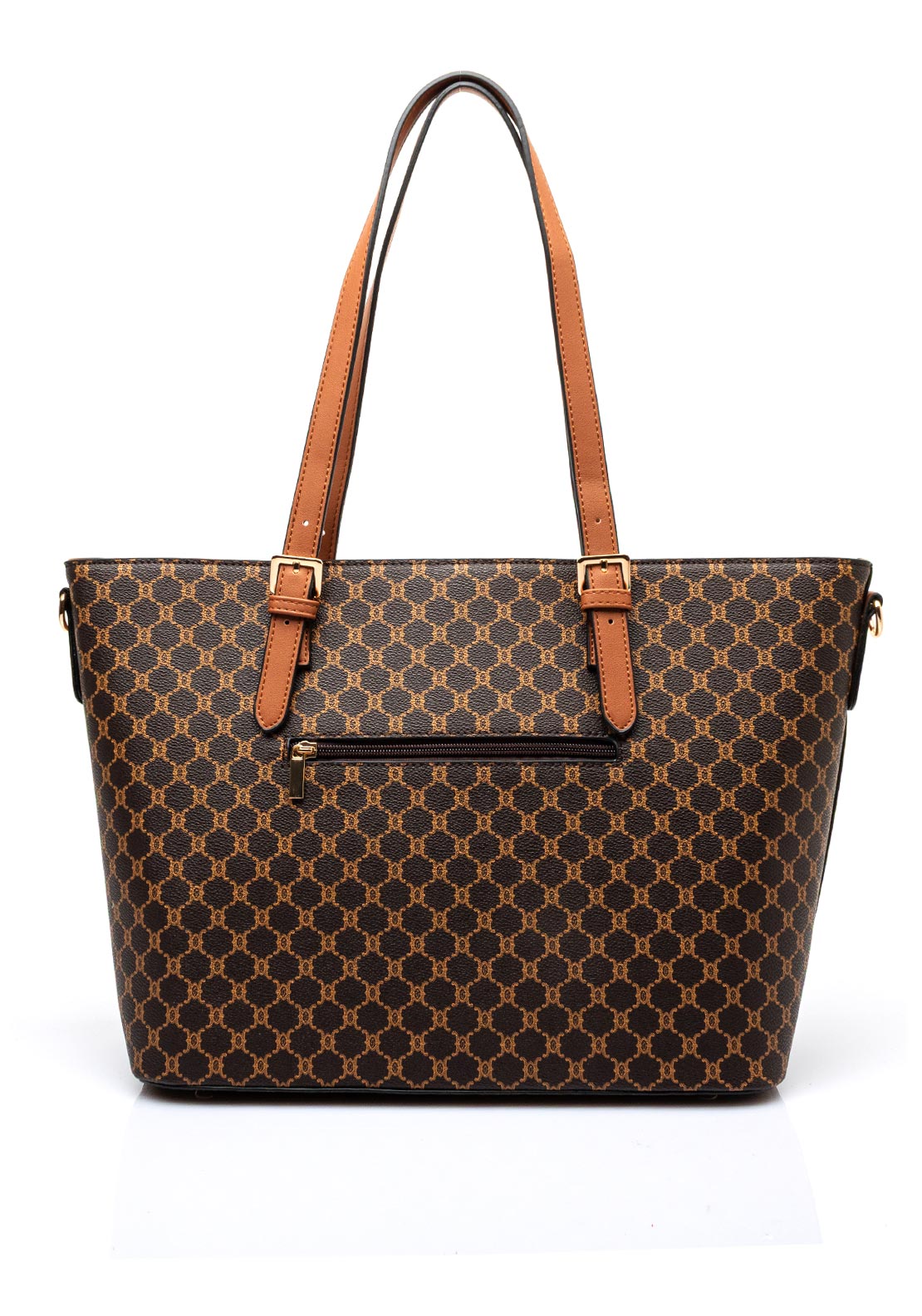 Zen Collection Honeycomb Large Tote Bag, Brown
