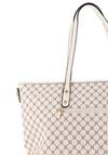 Zen Collection Honeycomb Large Tote Bag, White