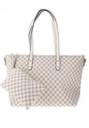 Zen Collection Honeycomb Large Tote Bag, White