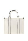 Zen Collection Debossed Quote Tote Bag, White