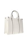 Zen Collection Debossed Quote Tote Bag, White