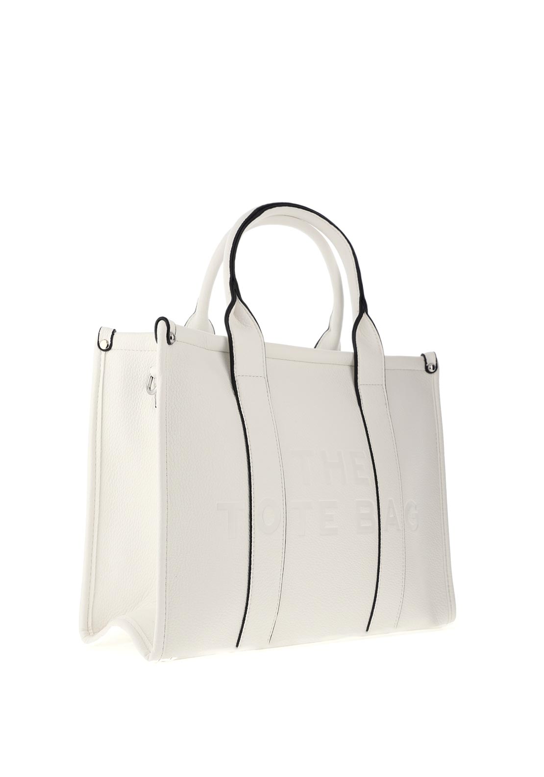 Zen Collection Debossed Quote Tote Bag, White