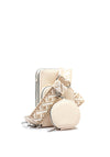 Zen Collection Tripple Pocket Smartphone Mini Crossbody Bag, Cream