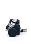 Zen Collection Tripple Pocket Smartphone Mini Crossbody Bag, Navy