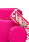 Zen Collection Tripple Pocket Smartphone Mini Crossbody Bag, Pink