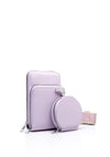 Zen Collection Double Pocket Smartphone Mini Crossbody Bag, Lilac