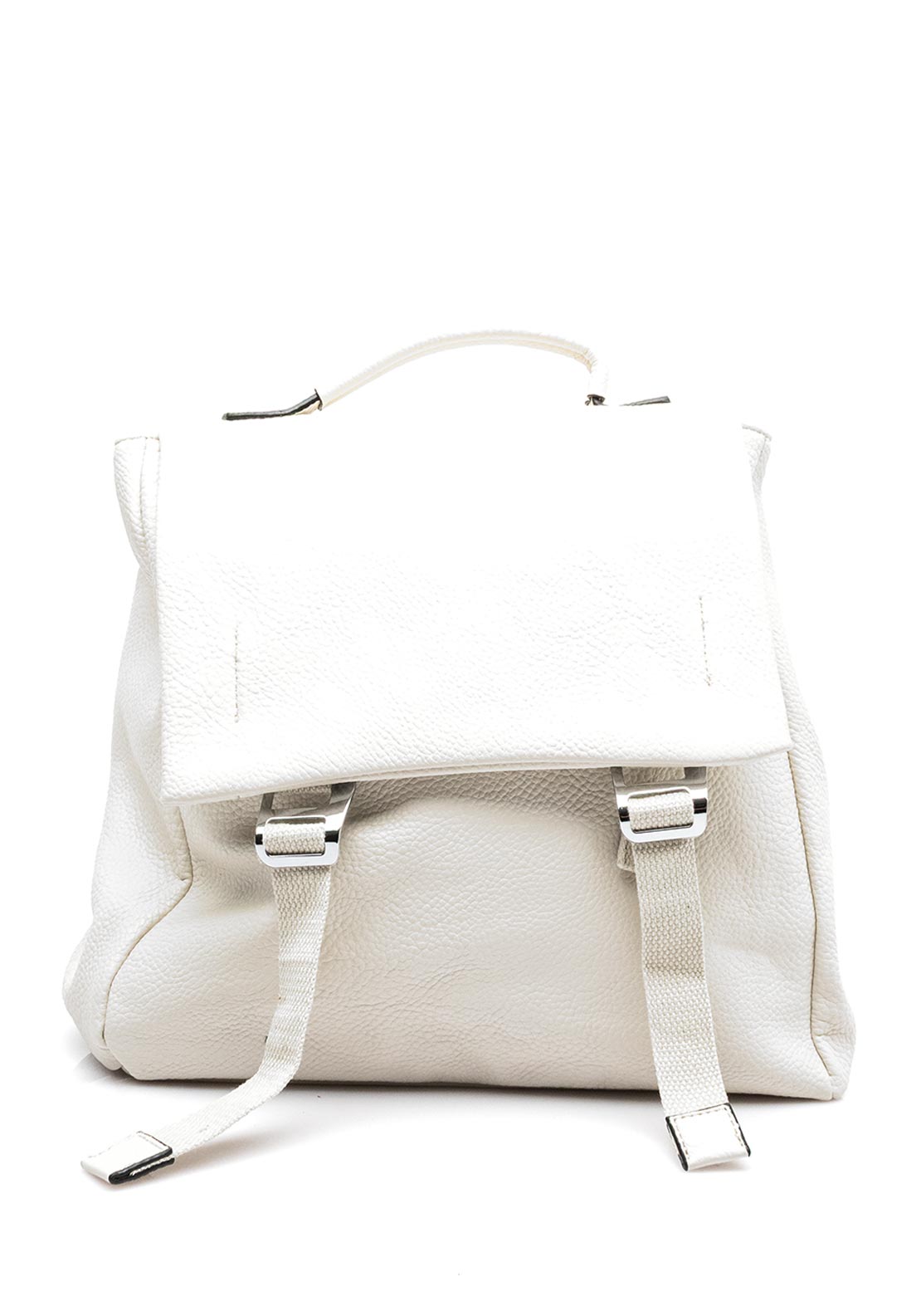Zen Collection Flap Over Medium Convertible Backpack, Cream