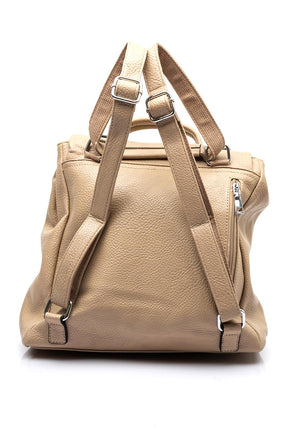 Zen Collection Flap Over Medium Convertible Backpack, Taupe