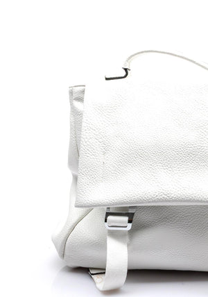 Zen Collection Flap Over Medium Convertible Backpack, White