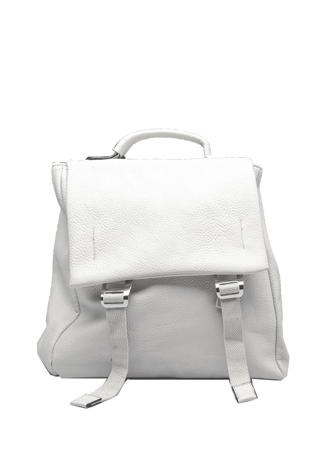 Zen Collection Flap Over Medium Convertible Backpack, White