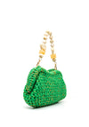 Zen Collection Crochet Knit Summer Clutch Bag, Green
