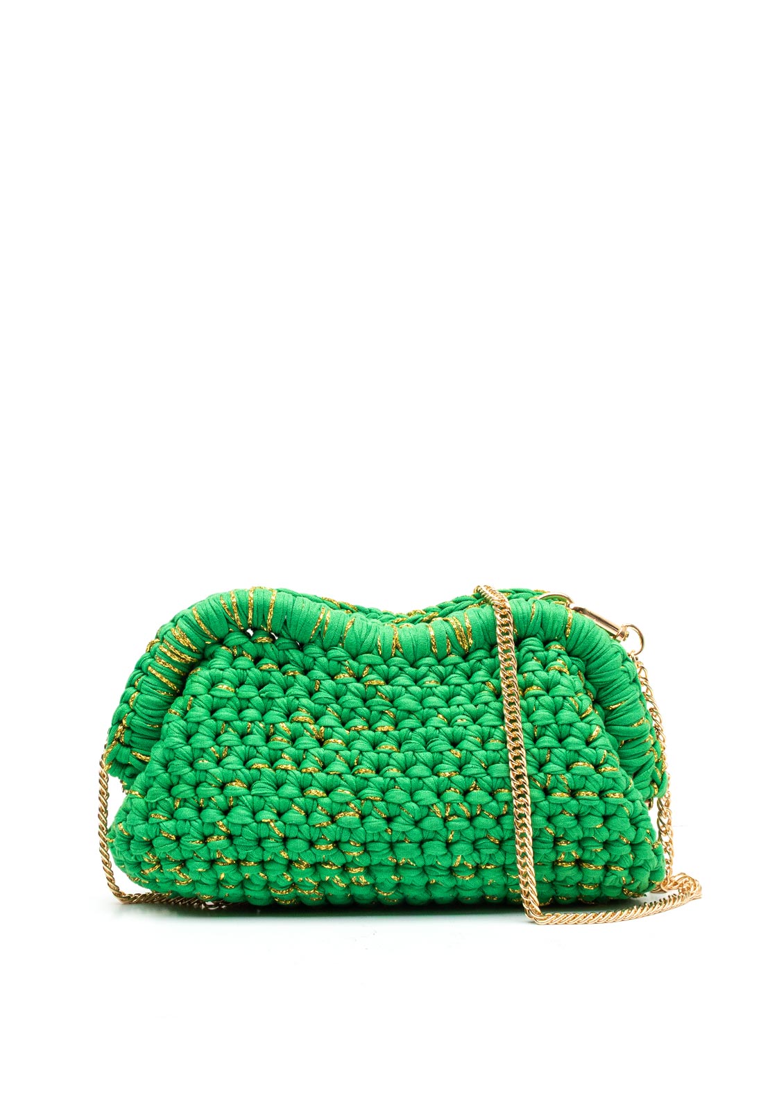 Zen Collection Crochet Knit Summer Clutch Bag, Green