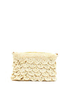 Zen Collection Crochet Straw Crossbody Bag, Natural
