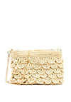 Zen Collection Crochet Straw Crossbody Bag, Natural
