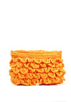 Zen Collection Crochet Straw Crossbody Bag, Orange