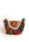 Zen Collection Straw Clutch Bag, Multi