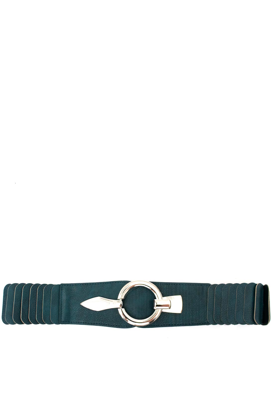 Serafina Collection Elasticated Panelled Belt, Green