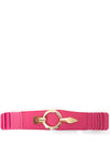Serafina Collection Elasticated Panelled Belt, Pink