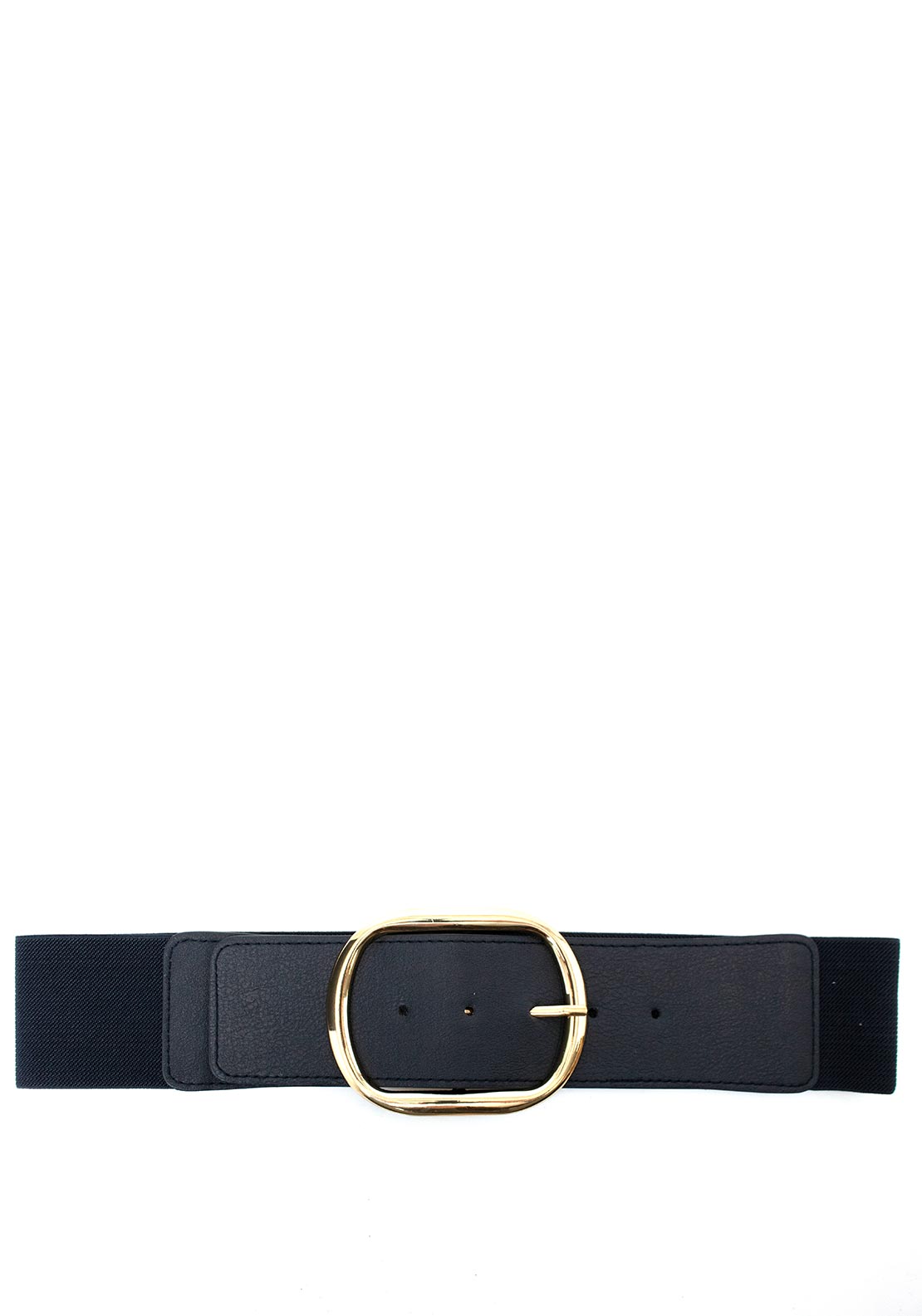 Serafina Collection Buckled Elasticated Belt, Navy