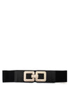 Serafina Collection Embellished Elasticated Belt, Brown