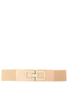 Serafina Collection Embellished Elasticated Belt, Neutral