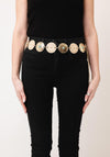 Serafina Collection Assorted Disc Belt, Beige Multi