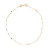 9 Carat Gold Ball & Curb Chain Bracelet, Gold