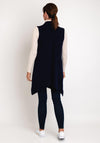 Natalia Collection One Size Longline Sleeveless Cardigan, Navy