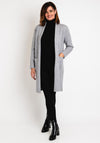 Serafina Collection Light Weight Open Cardigan, Grey
