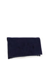 Bioeco by Arka Leather Patent Clutch Bag, Navy