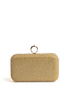 Zen Collection Diamante Detail Handle Clutch, Silver