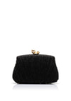 Zen Collection Pearl Glitter Clutch Bag, Black